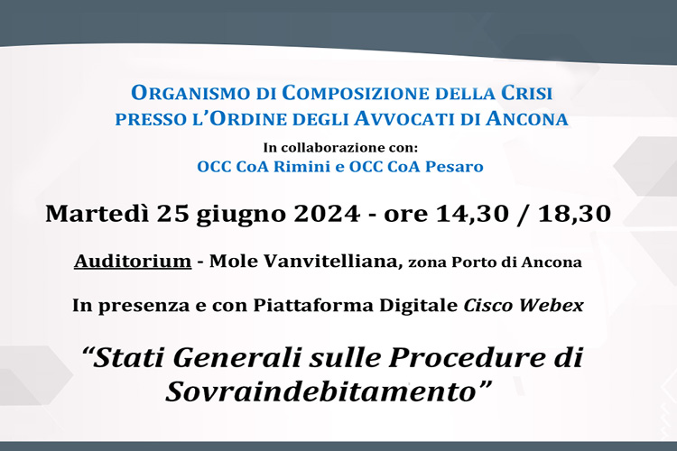 sovraindebitamento corso ancona giugno 2024